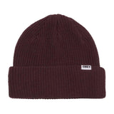 Bold Organic Beanie Plum Perfect – Burgunderrote Strickmütze für Herren von OBEY