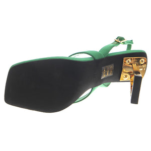 Mercantile Green Neonprene Gold - Sandaldi Donna Verdi JCSR808T-203-002-GRN  JEFFREY CAMPBELL 