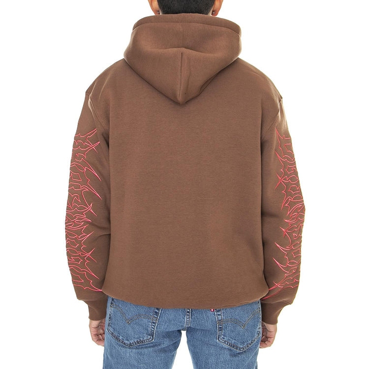 Graffpunk Hoodie Brown - Felpa con Cappuccio Uomo Marrone HDY0084BRO  DOOMSDAY 