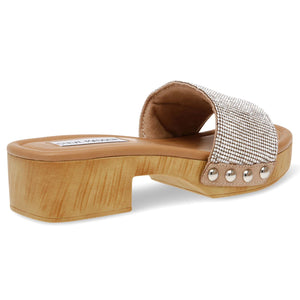 Adaze Rhinestone Micro with Clear Jellystone - Sandali Donna Argento SMSADAZE-RHI  STEVE MADDEN 