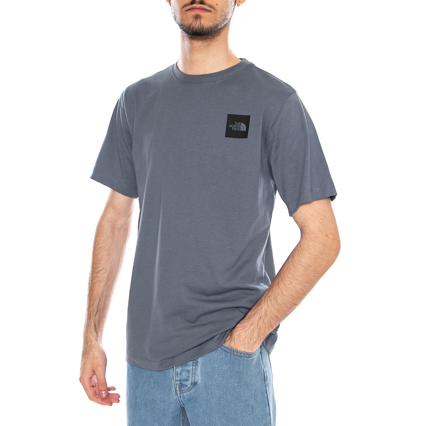 M Evo Box HD RG SS Granite Grey - Maglietta Girocollo Uomo Grigia NF0A8G9C 0U31 THE NORTH FACE 
