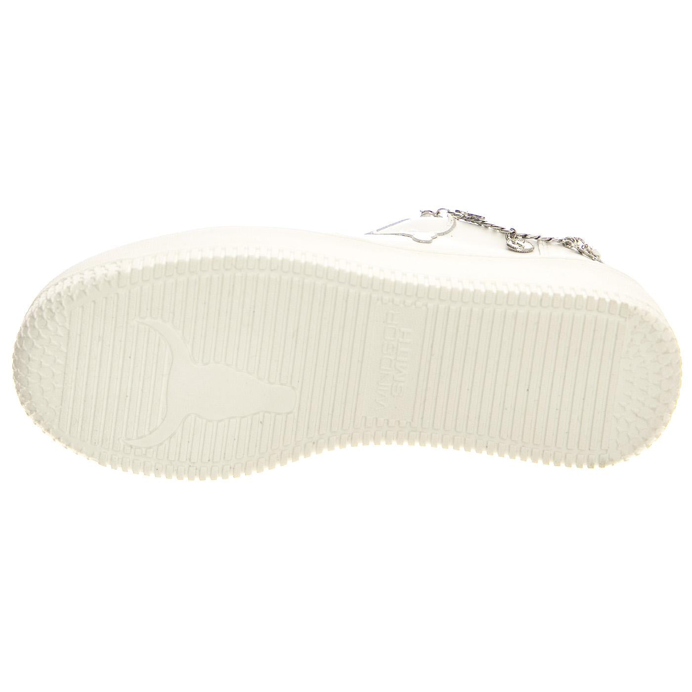 Remember White Brave / Silver Chain - Scarpe Donna Bianche WSPRELEASE-WHTSIL  WINDSOR SMITH 