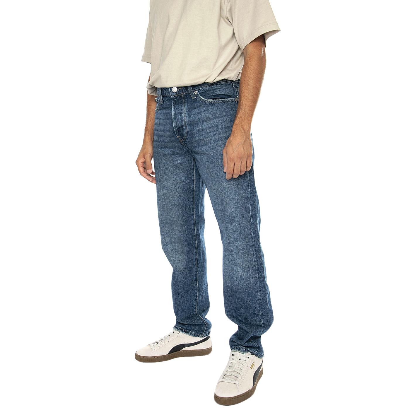 Onsedge Straight Dark Blue Denim - Pantaloni Denim Jeans Uomo Blu 22026985-DNM  ONLY & SONS 