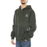 HUF Set TT F/Z Hoodie – Grüner Herren-Hoodie von HUF