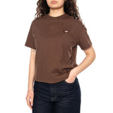 OAKPORT BOXY SS TEE Timber Brown - Crewneck T-Shirt Damen Braun - DICKIES
