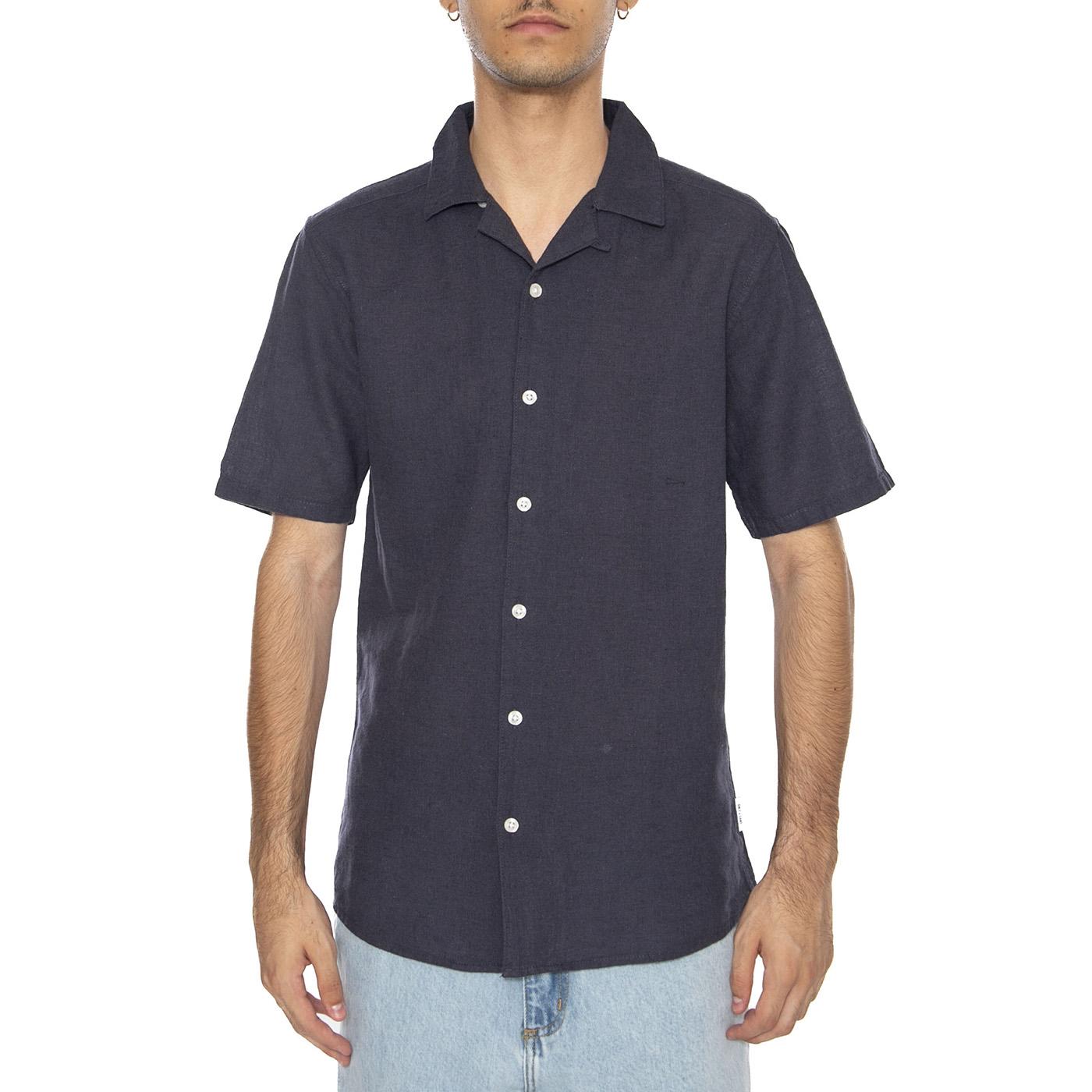 Onscaiden Life Solid Resort Blue - Camicia Mancihe Corte Uomo Blu 22025116-BLUE  ONLY & SONS 