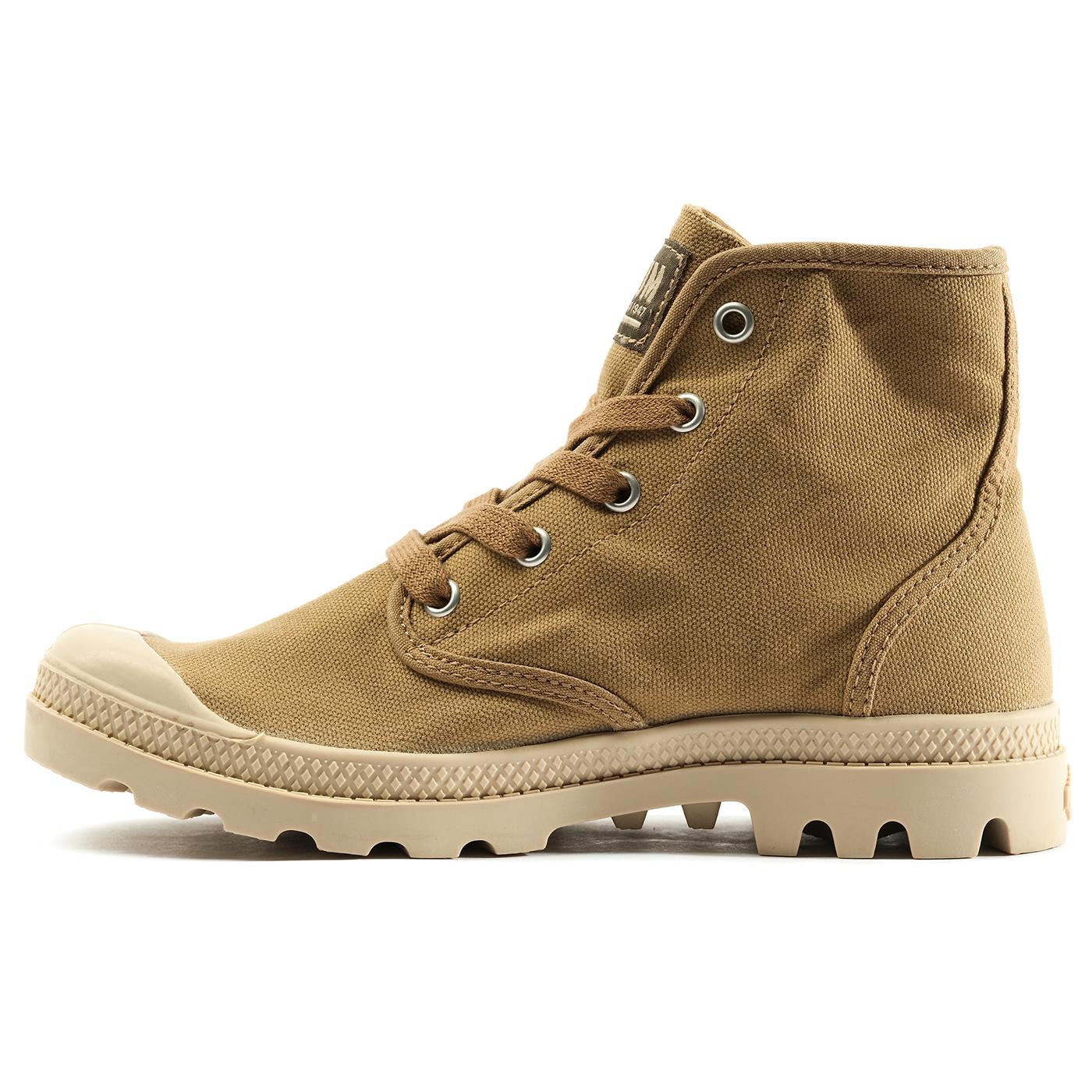 Pampa Hi Olive / Warmsand - Scarpe Stringate Profilo Alto Donna Marroni PAS92352-303-M  PALLADIUM 