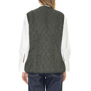 Lady Fleece Betty Dark Olive - Giacca Smanicata Invernale Donna Marrone FW22-LLI0003-OL71  BARBOUR 