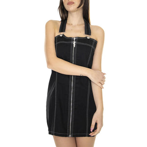 W' LEO x DICKIES Dess Black - Abito Donna Nero DK0A4XXQBLK1  DICKIES 