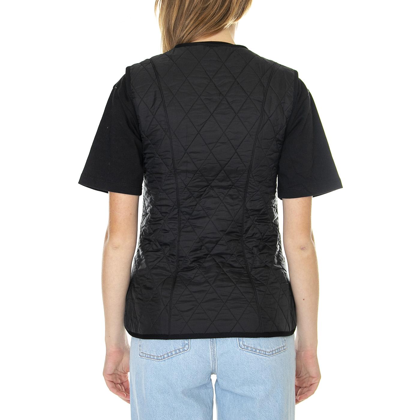 Fleece Betty Liner Black - Giacca Smanicata Donna Nera 222MLLI0003-BK11 . BARBOUR 