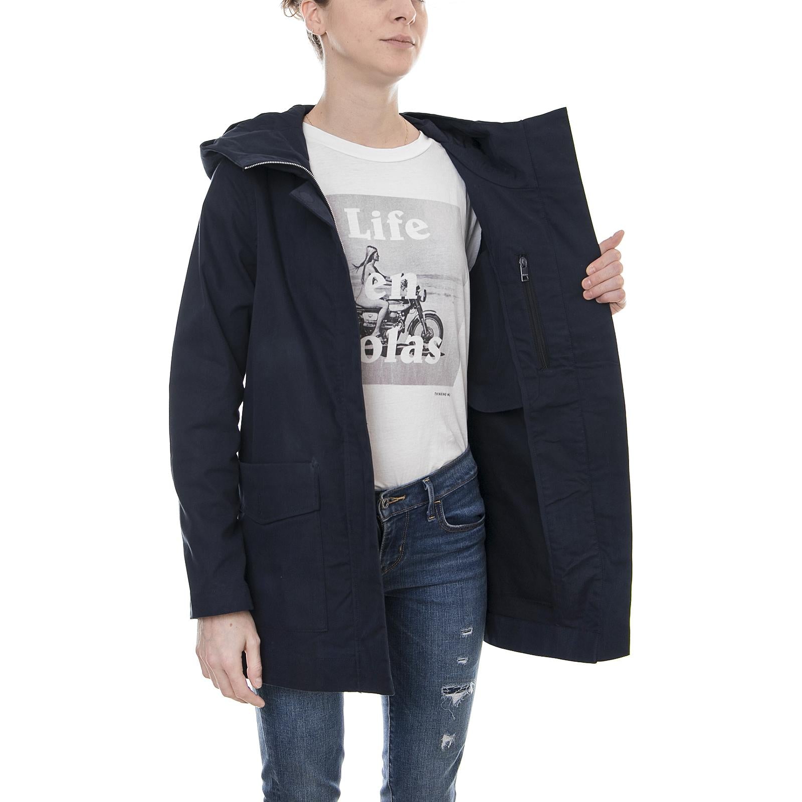 Noora Jacket - Dark Navy - Giacca Mezza Stagione Donna Blu 181513-240  ELVINE 