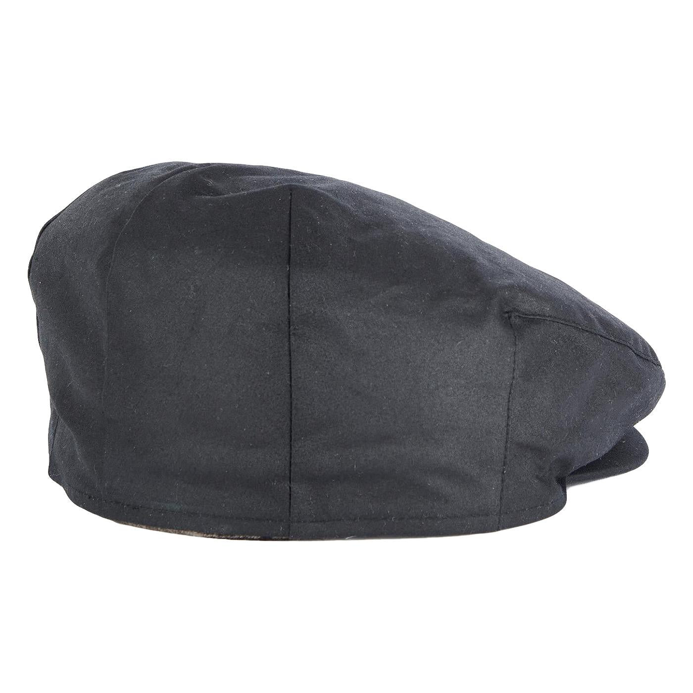 Cheviot Wax Flat Cap Black Winter Dress - Cappello a Coppola Nero 222MMHA0294-BK11  BARBOUR 