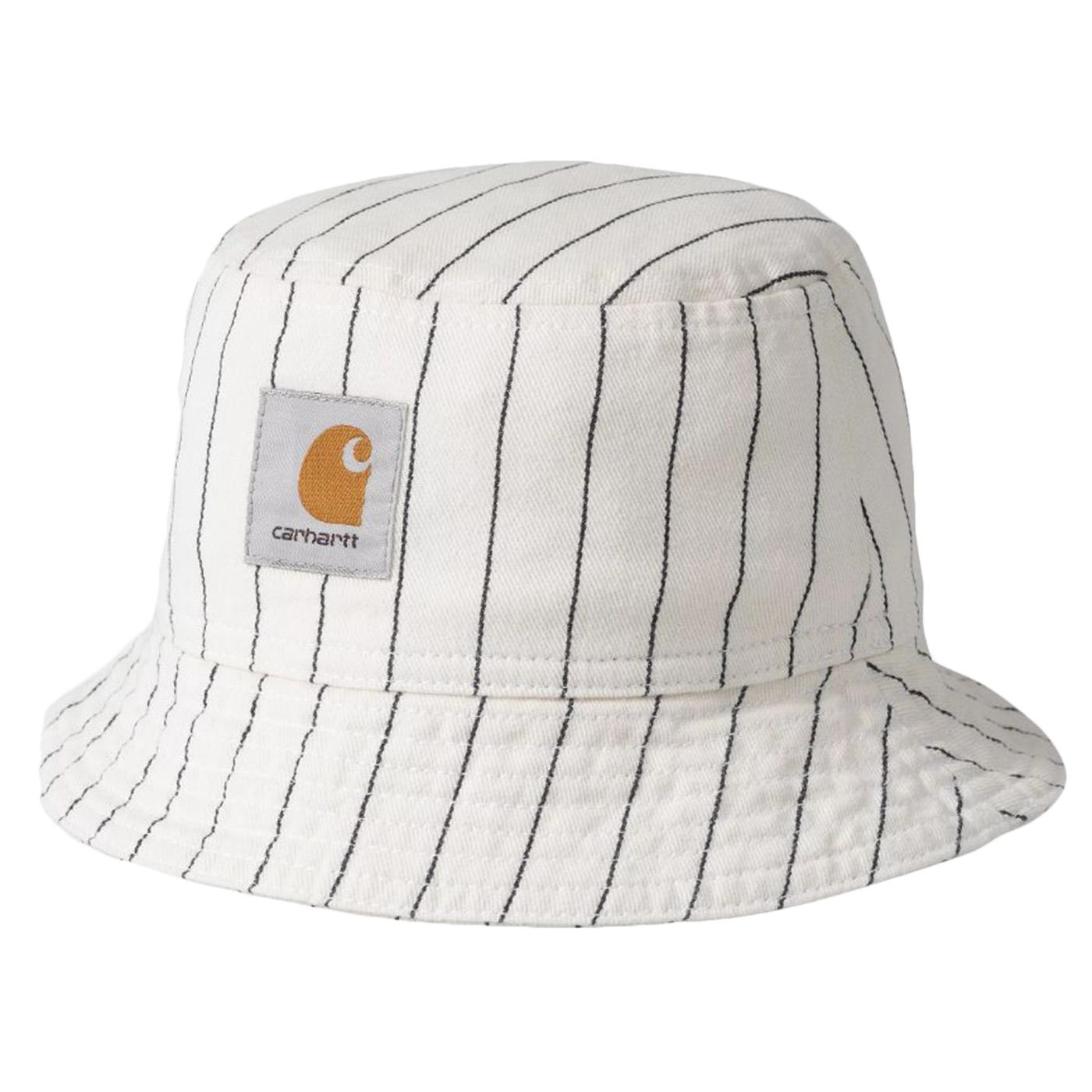 Hendry Bucket Hat Seaton Stripe, Wax / Dark Navy - Cappello da Pescatoe Bianco I034792.2RM02  CARHARTT WIP 
