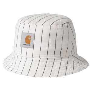 Hendry Bucket Hat Seaton Stripe, Wax / Dark Navy - Cappello da Pescatoe Bianco I034792.2RM02  CARHARTT WIP 