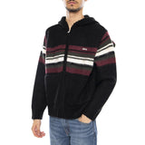 Myers Kapuzenpullover mit Reißverschluss, Schwarz/Mehrfarbig – Schwarzer/Mehrfarbiger Herren-Hoodie von OBEY