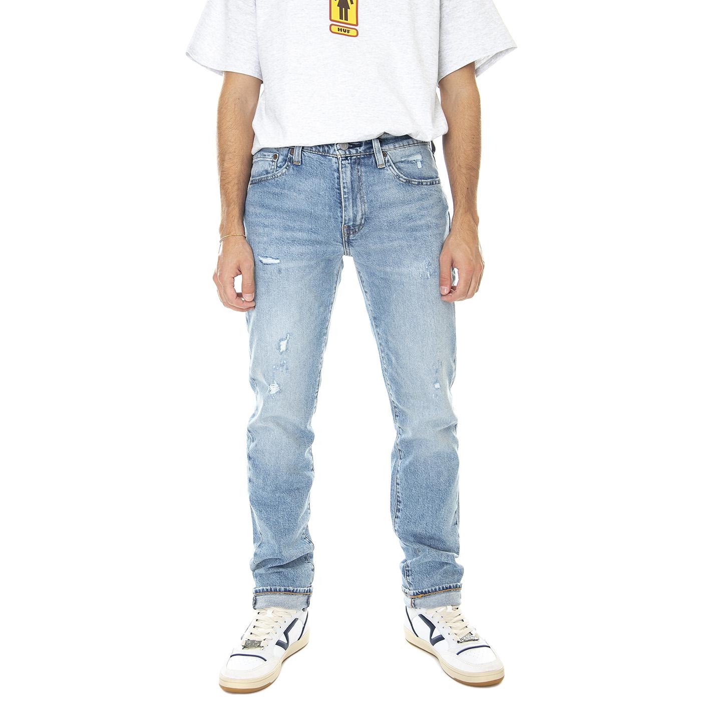 511 Slim Z1500 Medium Indigo Destructive - Pantaloni Denim Jeans Uomo Blu 04511-5465 . LEVIS 