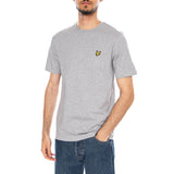 PLAIN T-SHIRT LIGHT GREY MARL - Maglietta Girocollo Uomo Grau - Herren LYLE & SCOTT