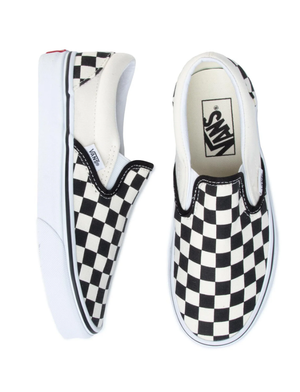 UA CLASSIC SLIP-ON CHBD BLKWH - Scarpe Profilo Basso Slip-On Uomo Checkerboard Nere / Bianche VN000EYEBWW1 . VANS 