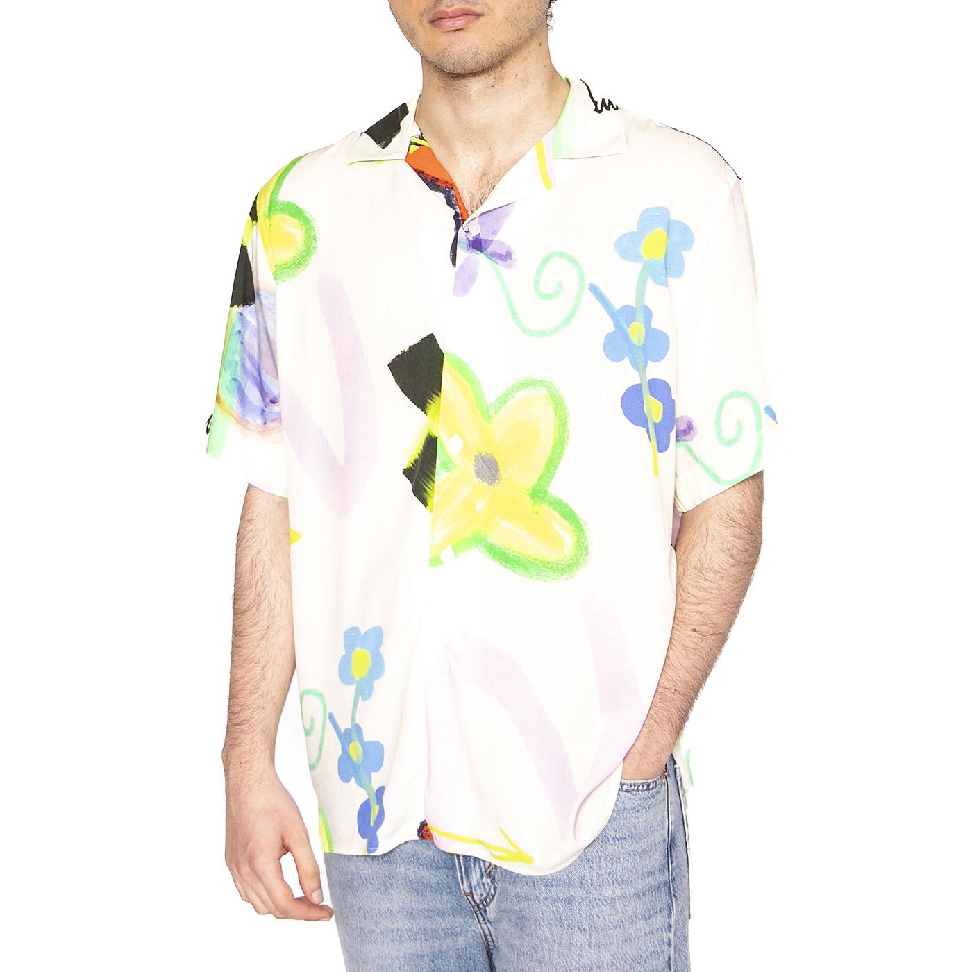 Flower Shop Viscose Shirt - Camicia Maniche Corte Uomo Multicolore 7005-44-7005-44  OAS 