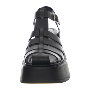 Crush Black Leather - Sandali Donna Neri WSSCRUSH-BLA  WINDSOR SMITH 