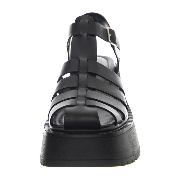 Crush Black Leather - Sandali Donna Neri WSSCRUSH-BLA  WINDSOR SMITH 