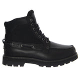 Britton Road Mid Lace Up Herrenstiefel, schwarzes Vollnarbenleder, Marke: TIMBERLAND