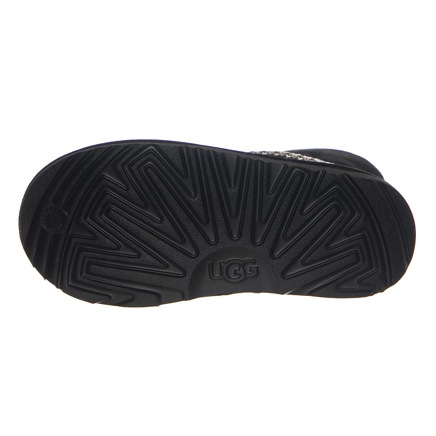 K Classic Mini Crescent Black - Stivali Bambini Neri UGKCLMCRBK1157697K  UGG 