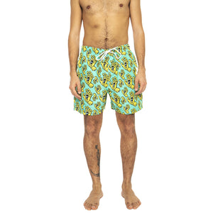 Hands All Over Turquoise - Costume da Bagno Uomo Multicolore SCA-SHR-5047  SANTA CRUZ 