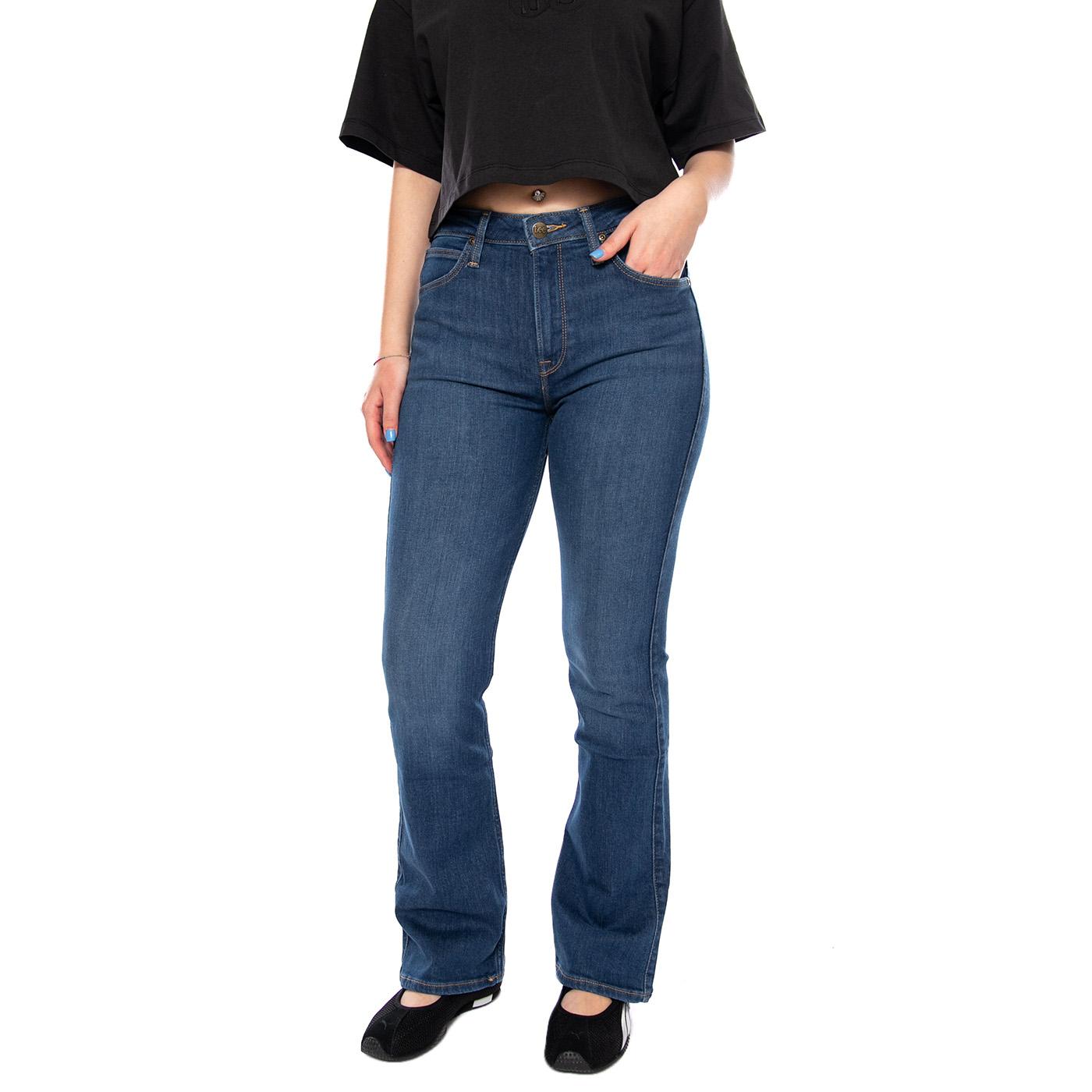 BREESE BOOT AZURE WAVE BLUE - Pantaloni Denim Jeans Donna Blu 112341971 BL LEE 