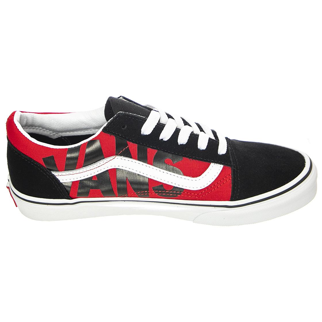 Old Skool Black / Red - Scarpe Stringate Profilo Basso Uomo Nere / Rosse VN0A4VHV7WL1  VANS 