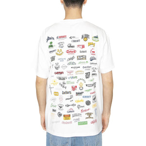 S/S Logo T-Shirt White - Maglietta Girocollo Uomo Bianca I034643.02XX  CARHARTT WIP 