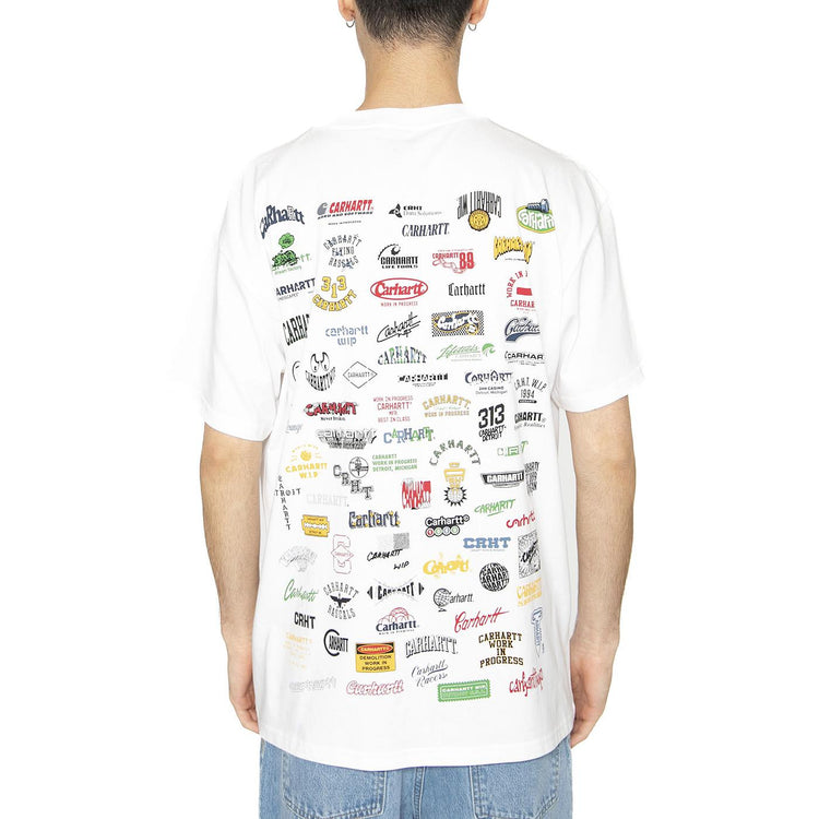 S/S Logo T-Shirt White - Maglietta Girocollo Uomo Bianca I034643.02XX  CARHARTT WIP 