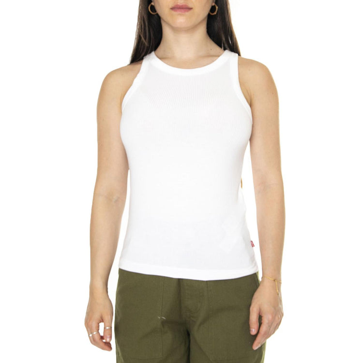 Dreamy Tank White + Neutral - Canotta Donna Bianca A7326-0001  LEVIS 