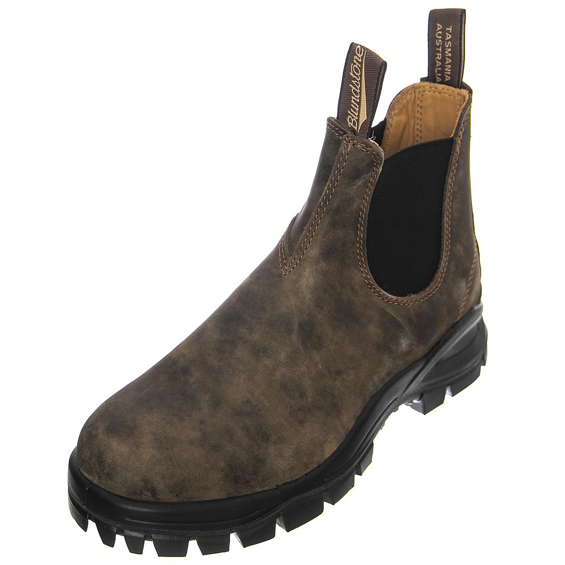 2239 Rustic Brown Leather Brown & Black - Stivaletti Profilo alla Caviglia Uomo Marroni 2239 RUSTIC BROWN LEATHER-FW22  BLUNDSTONE 