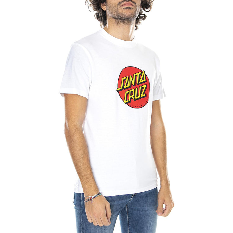  NEW Classic Dot Tee White  SANTA CRUZ 