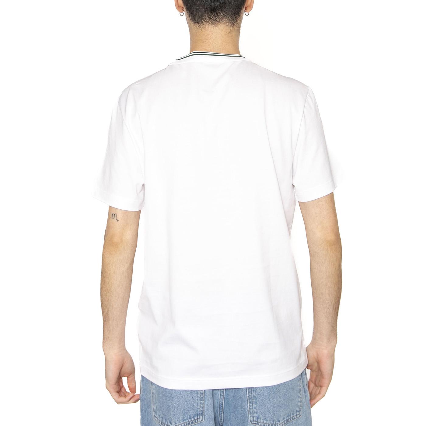 T-Shirt 001 White - Maglietta Girocollo Uomo Bianca TH9903-001  LACOSTE 
