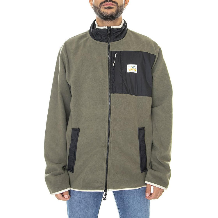 MT Vans Full Zip Grape Leaf / Black - Felpa con Zip Uomo Verde VN0000C5KEK1  VANS 
