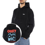 OBEY Art Studio Flowers Fleece - Schwarzer Herren-Hoodie OBEY