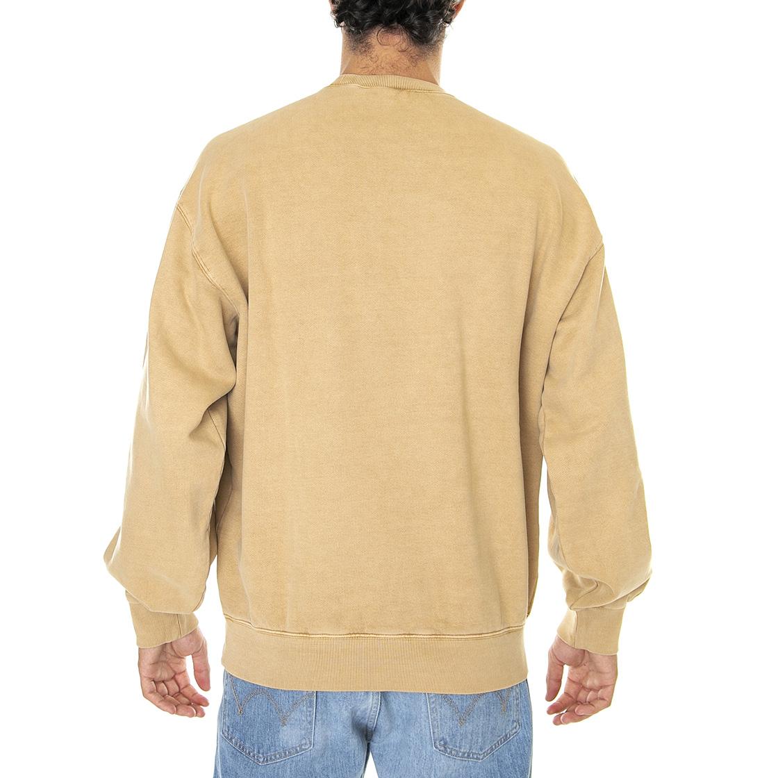 Vista Sweat Dusty H Brown garment dyed - Felpa Girocollo Uomo Marrone I029522-07EGD  CARHARTT WIP 