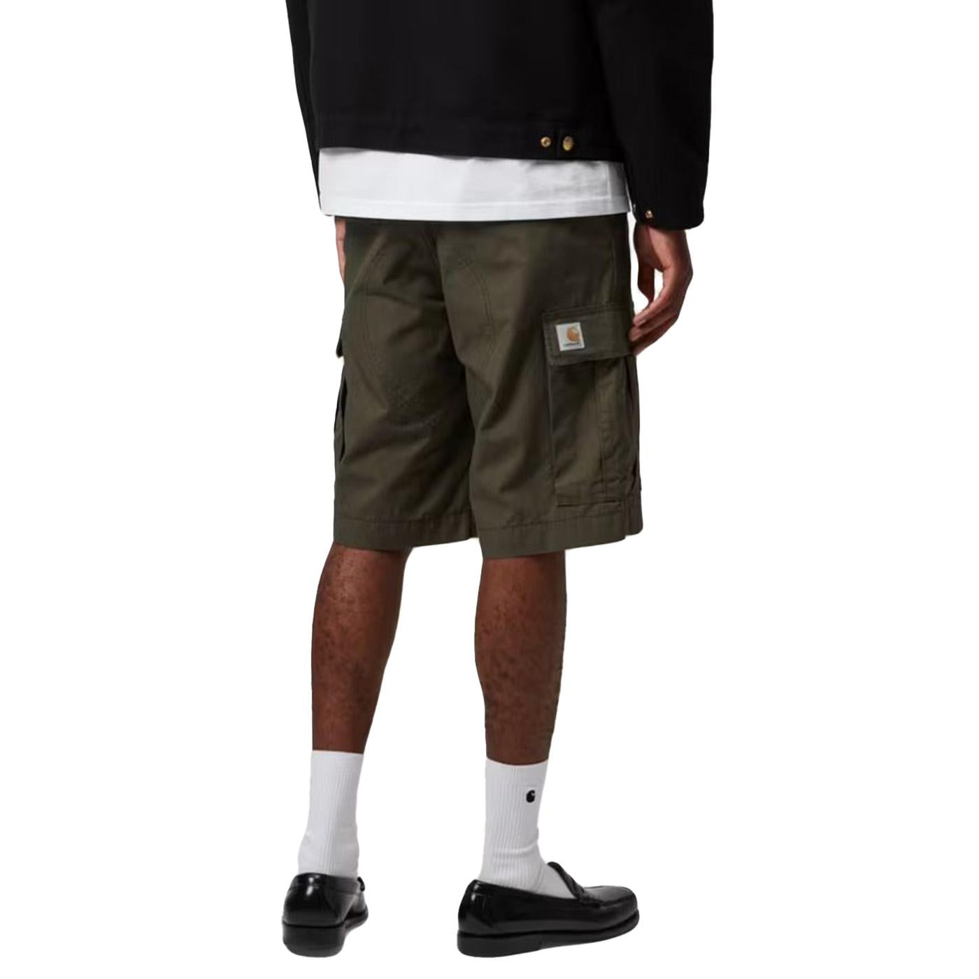 REGULAR CARGO SHORT CYPRESS / RINSED - Bermuda Uomo Verde Scuro I028246-6302 . CARHARTT WIP 