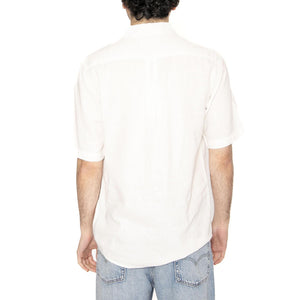 Shirt White - Camicia Maniche Corte Uomo Bianca 112362728  WRANGLER 