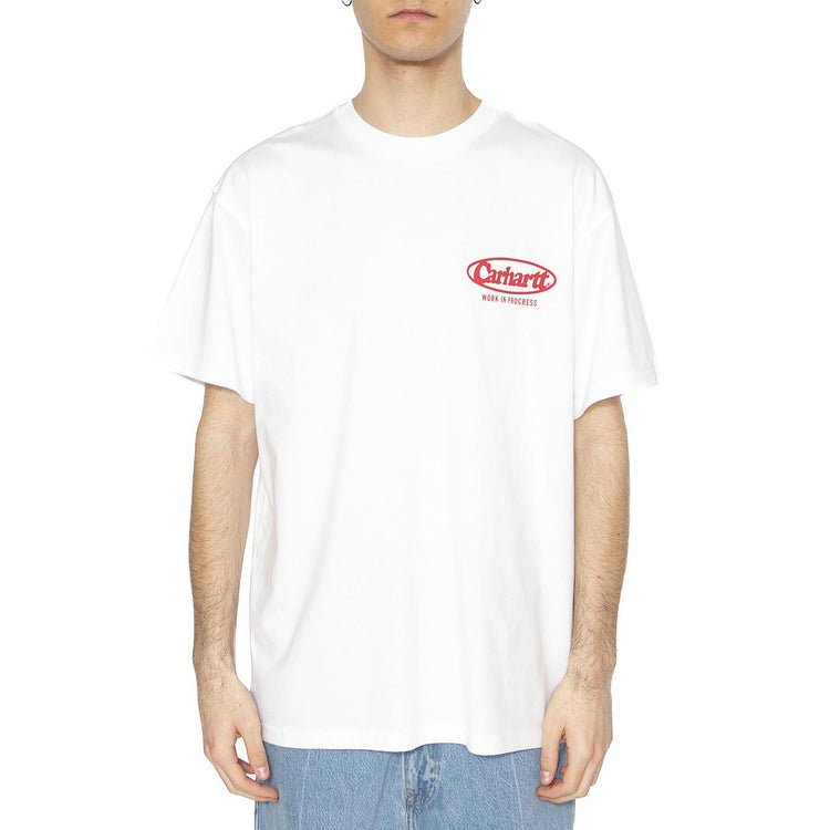 S/S Logo T-Shirt White - Maglietta Girocollo Uomo Bianca I034643.02XX  CARHARTT WIP 