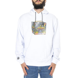 Blaster Hoodie White - Felpa con Cappuccio Uomo Bianca 22WOSH22-WHITE  OCTOPUS 