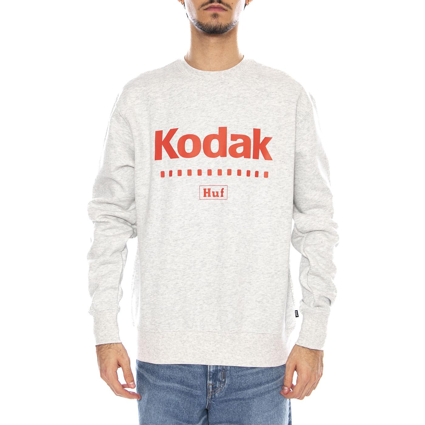 Golden Hour Crewneck -- Felpa Girocollo Uomo Grigia PF00753 AS HUF 
