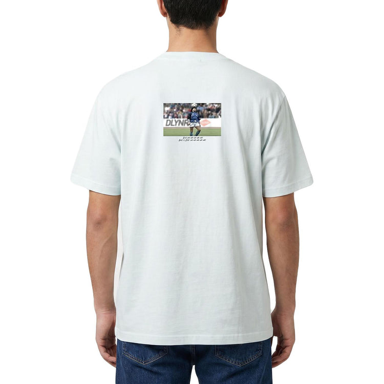 Live Is Life Tee Ice Melt - Maglietta Maradona Girocollo Uomo Celeste TS1366 T4-03 DOLLY NOIRE 