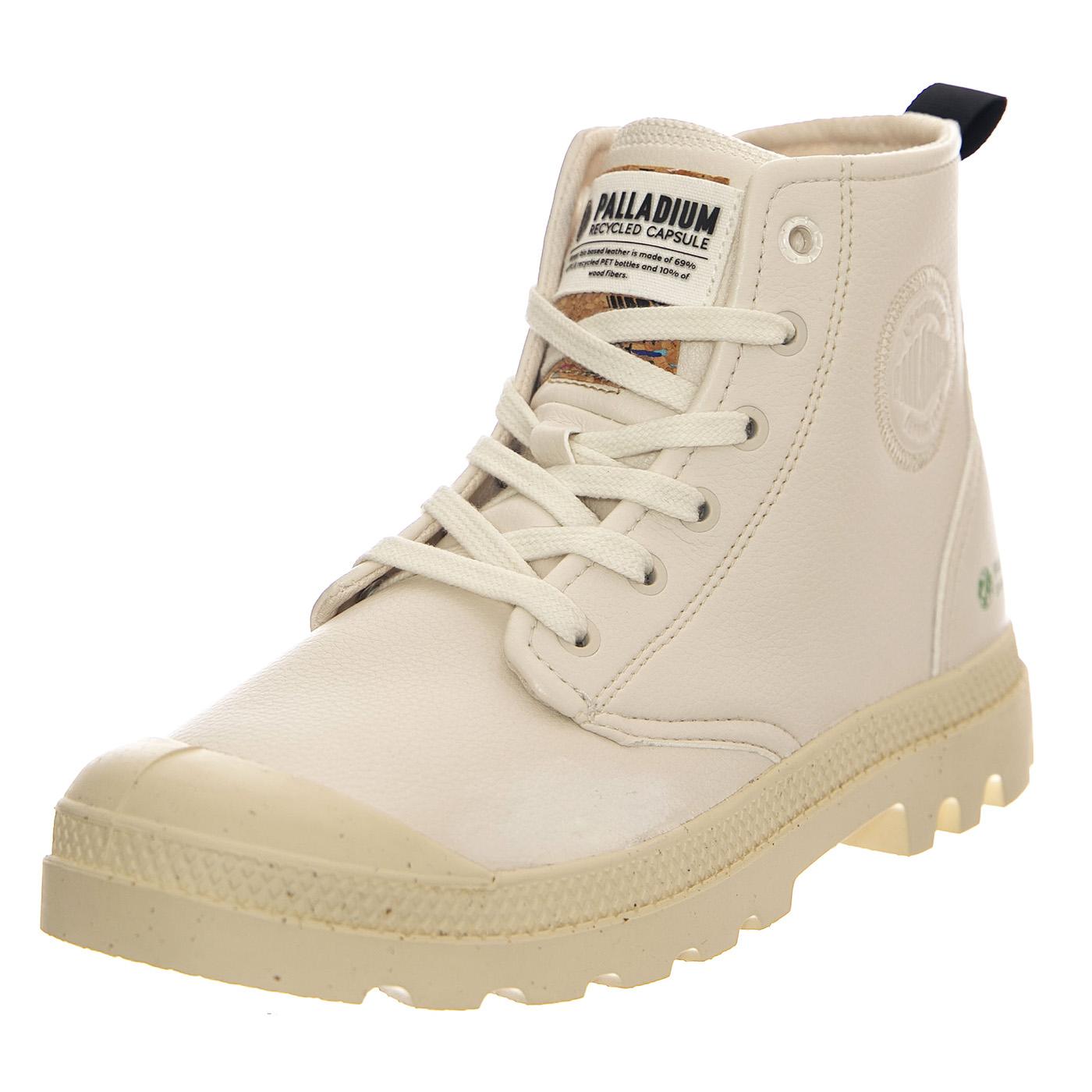 Pampa Hi Re-Vegan Lth Star White - Scarpe Donna Bianche PAS74378-116-M  PALLADIUM 