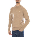 Grangetown Merino-Pullover mit Rundhalsausschnitt, Farbe: Washed Stone - Herren-Pullover mit Rundhalsausschnitt, Braun, BARBOUR