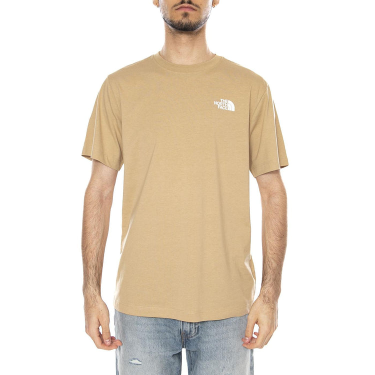 M EVO BOX NSE REG SS KHAKI STONE - Maglietta Girocollo Uomo Beige NF0A8B6K LK51 THE NORTH FACE 