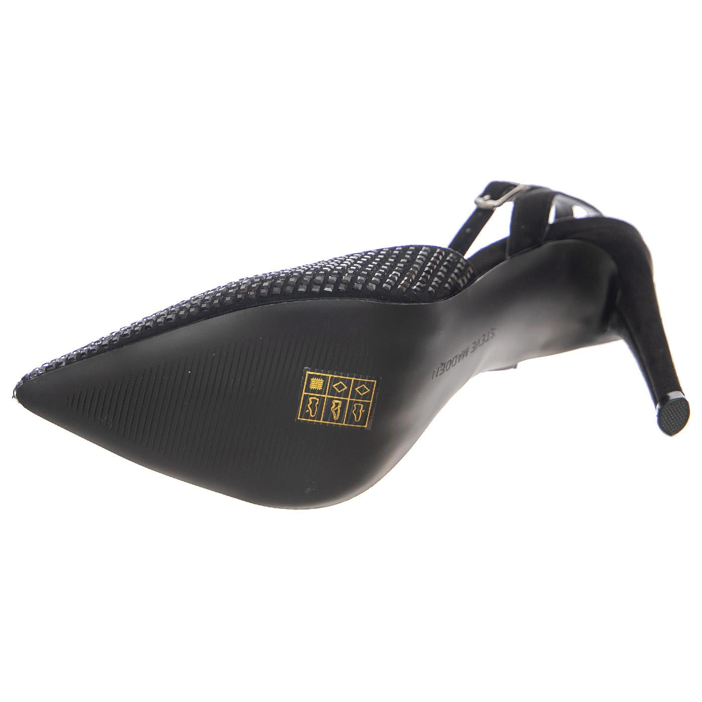 W' Alessi Black / Black Shoes - Scarpe Donna Nere SM-ALES07S1  STEVE MADDEN 