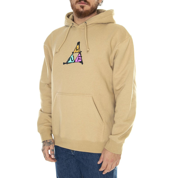 No-Fi TT P/O Hoodie Oatmeal - Felpa con Cappuccio Uomo Beige PF00626-OATML  HUF 